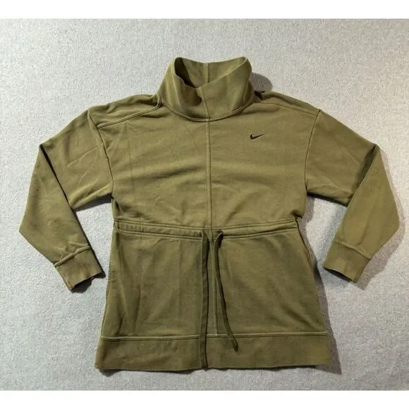 Nike Shirts Nike Sweater Womens M Get Fit Olive Green Mock